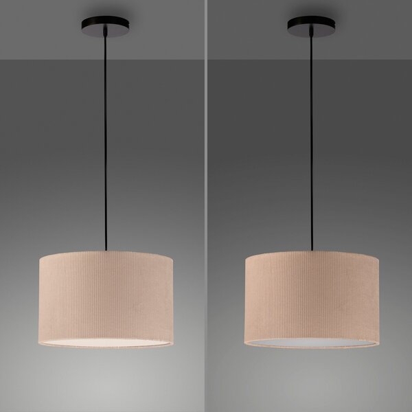 JUST LIGHT. GmbH Suspensie Green Duro, textil, bej, reglabil, Bej, Camera de zi / sufragerie, Țesătură / Textil