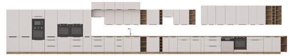 Dulap bucătărie alimente Sayla 60 DPM-210 2F (cashmir + Stejar artisan). 1121448