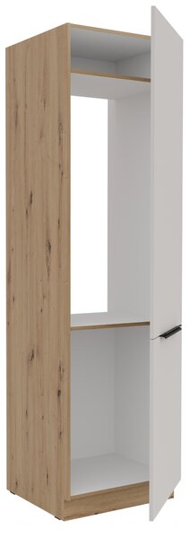 Dulap bucătărie pentru frigider încorporat Sayla 60 LO-210 2F (cashmir + stejar artisan). 1121445