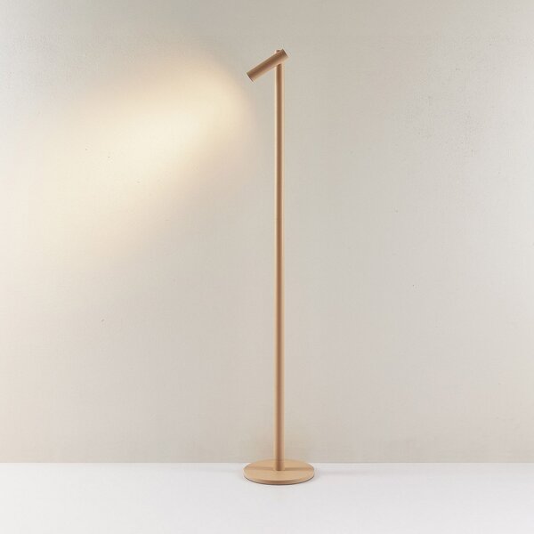 Molto Luce Lampadar LED Mimo F, culoare nisip, aluminiu, reglabil, Bej, Aluminiu, Modern