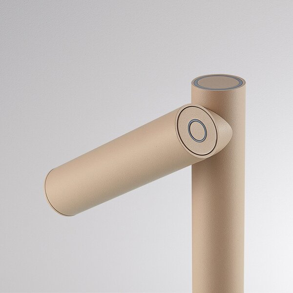 Molto Luce Lampadar LED Mimo F, culoare nisip, aluminiu, reglabil, Bej, Aluminiu, Modern