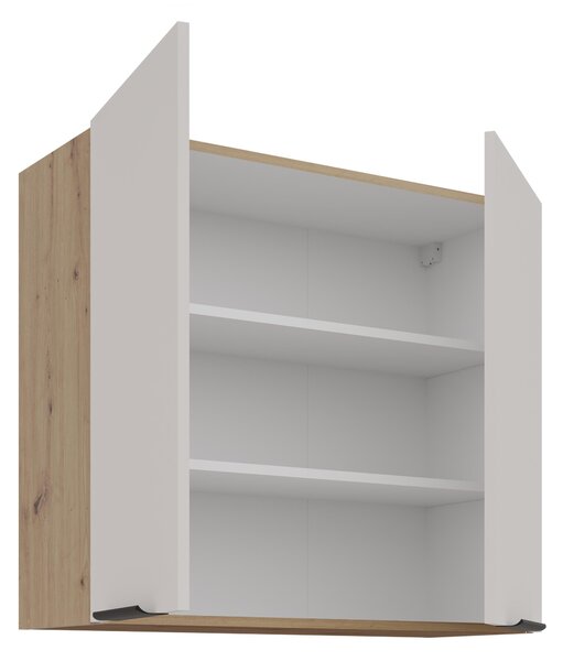 Dulap superior de bucătărie Sayla 80 G-72 2F (cashmir + Stejar artisan). 1121422