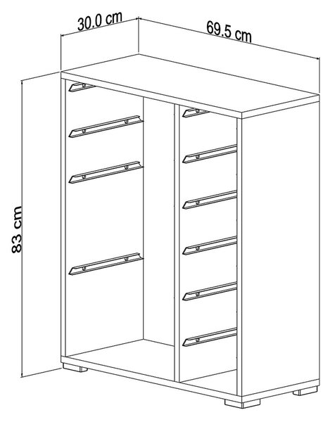 Organizator jucării Dremonka 10 (alb). 1124250
