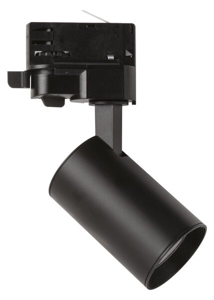MEGAMAN Marco 2 Mini spot LED, șină trifazată, negru, 2.800K, Negru, Camera de zi / sufragerie, Aluminiu, Modern