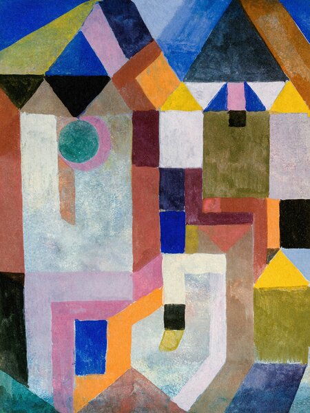 Artă imprimată Colourful Architecture - Paul Klee, (30 x 40 cm)
