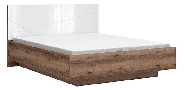 Pat Fivale 122Dublu, Maro, 160x200, PAL laminat, Somiera patSomiera pat, 17x21x10cm
