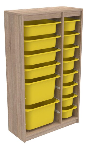 Organizator jucării Dremonka 6 (Stejar sonoma + galben). 1124300
