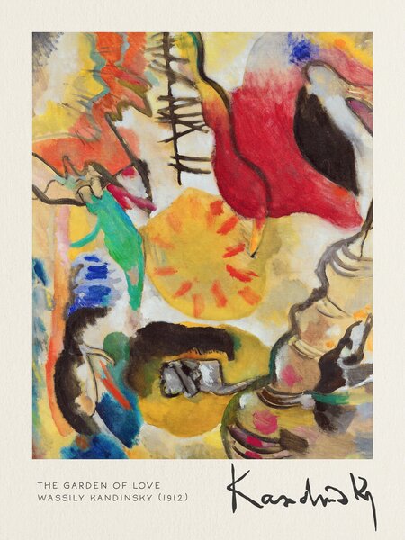 Artă imprimată The Garden of Love - Wassily Kandinsky, (30 x 40 cm)