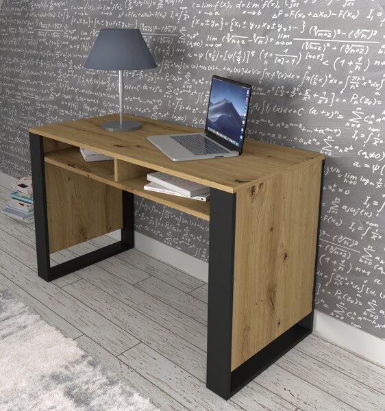 Masă PC Montana (Stejar artisan + Negru). 1124956