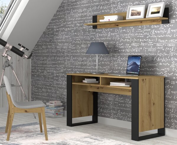 Masă PC Montana (Stejar artisan + Negru). 1124956