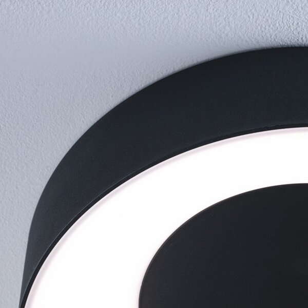 Plafoniere Paulmann, Casca, reglabil, Negru, Baie, Metal, Modern