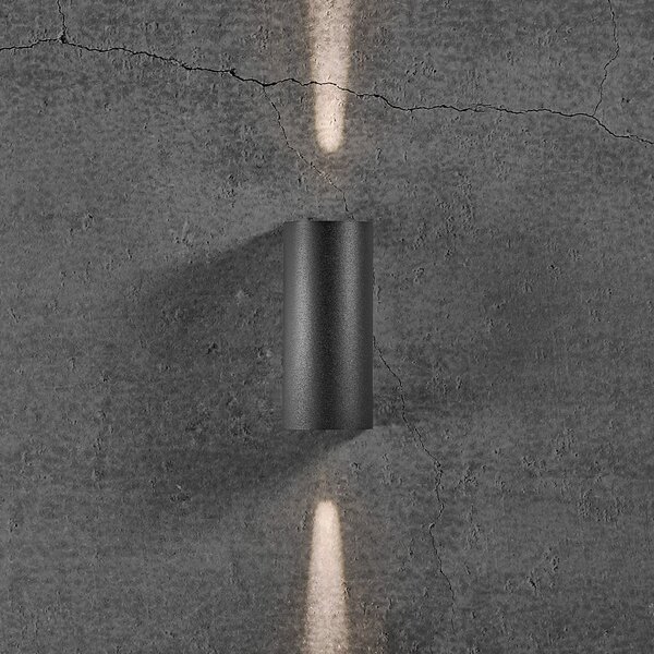 Nordlux Aplică LED de exterior Asbol cu șablon, Negru, Metal, Modern