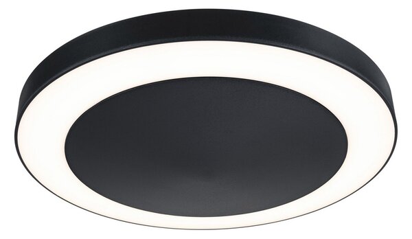 Paulmann Lampă LED pentru exterior Circula, antracit, senzor, IP44, Negru, Plastic, Modern