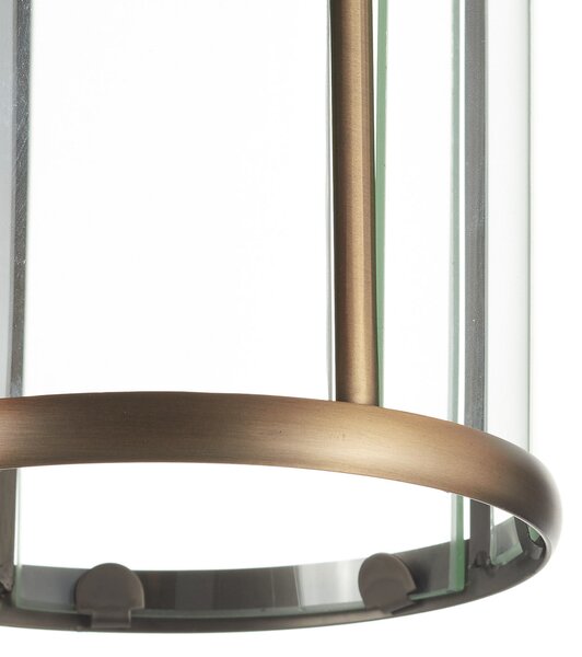 Steinhauer Plafonieră Pimpernel, bronz, metal, sticlă, reglabil, Bronz / Alamă Veche, Camera de zi / sufragerie, Metal, Antichitate