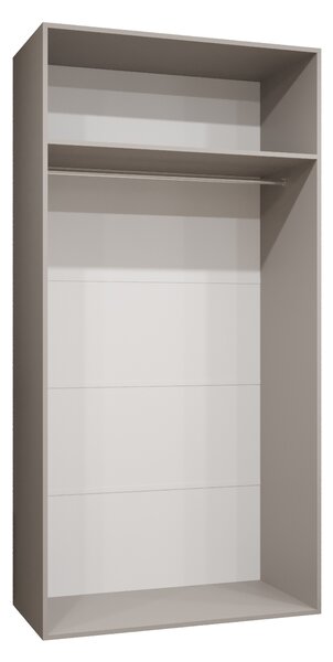 Dulap de haine 100 cm Mirabella 1 (Cașmir + Auriu). 1126346