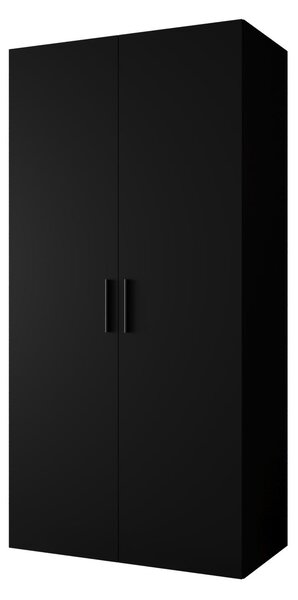 Dulap de haine 100 cm Borry 1 (Negru + Negru). 1125750