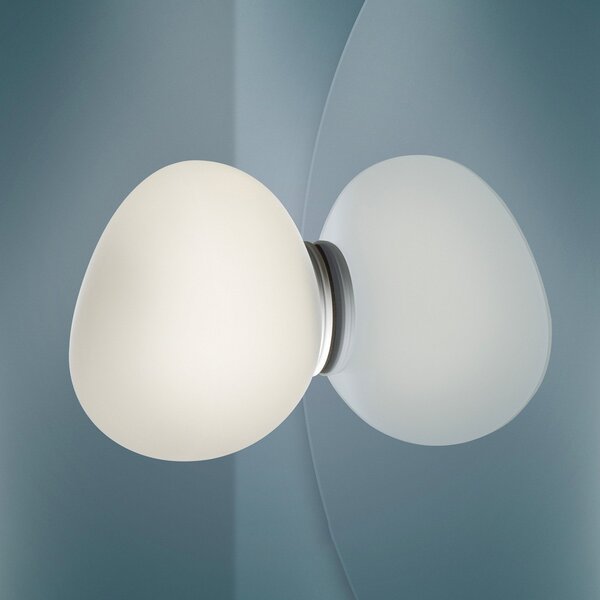 Foscarini Gregg piccola lampă oglindă alb, reglabil, Alb, Baie, Sticlă, Design