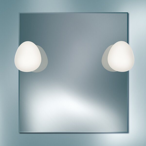 Foscarini Gregg piccola lampă oglindă alb, reglabil, Alb, Baie, Sticlă, Design