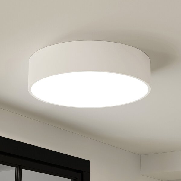 Arcchio plafonieră LED Noabelle, Ø 40 cm, alb, metal, reglabil, Alb, Bucătărie, Metal, Modern