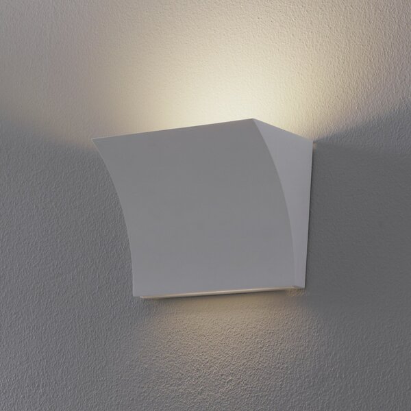 FLOS Pochette - aplică perete LED, direct/indirect, Alb, Camera de zi / sufragerie, Metal, Design