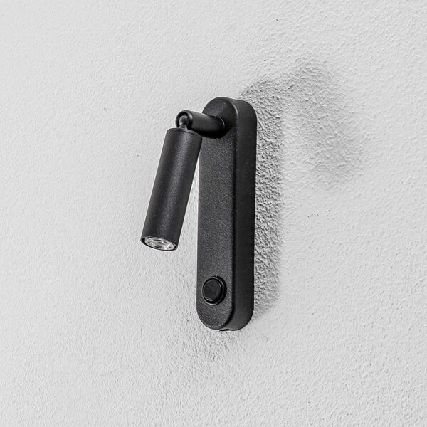 TK Lighting Aplică de perete Enzo Long, negru, metal, 22 cm, reglabilă, G9, Negru, Camera de zi / sufragerie, Metal, Modern