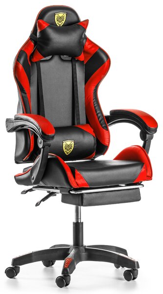 Scaun de gaming negru-rosu, VORTEX