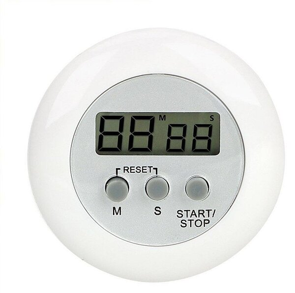 Timer pentru bucatarie, magnetic, afisaj LCD, diametru 6.5 cm