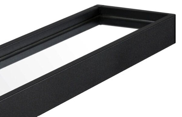Oglinda rotunda cu raft Culoare negru, BREDO Ø70 cm