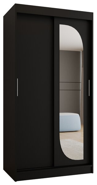 Dulap de haine 100 cm Lulu (Negru). 1125967