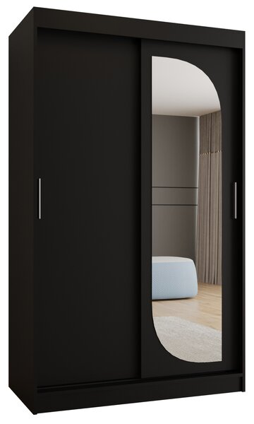 Dulap de haine 120 cm Lulu (Negru). 1125971