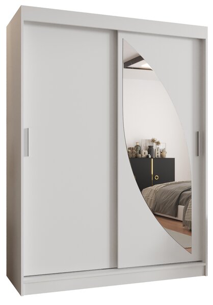 Dulap de haine 150 cm Milain (alb). 1126000