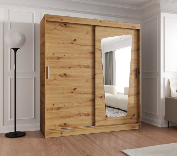 Dulap de haine 180 cm Mokka (Stejar artisan). 1126031