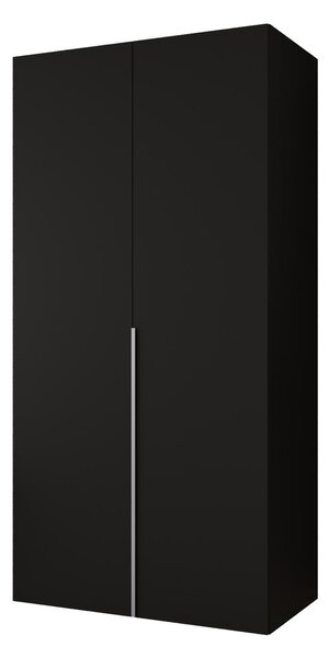 Dulap de haine 100 cm Alice 1 (Negru + Cașmir). 1126097
