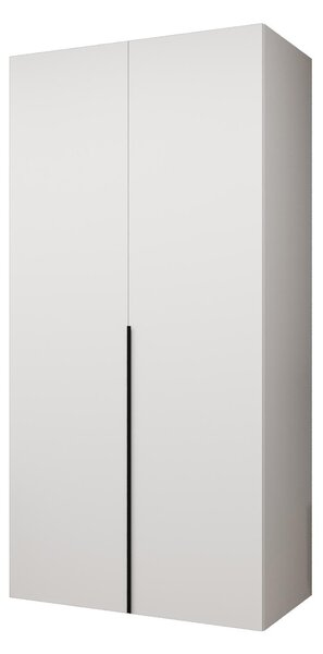 Dulap de haine 100 cm Alice 1 (alb + Negru). 1126093