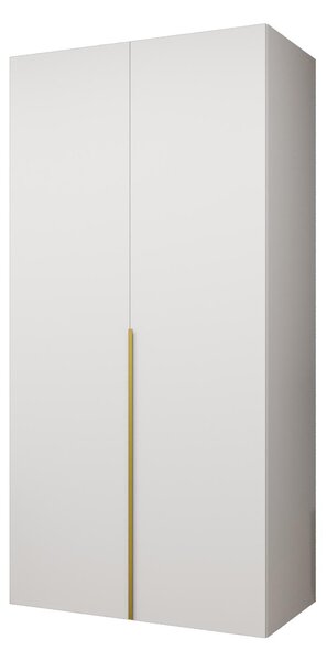 Dulap de haine 100 cm Alice 1 (alb + Auriu). 1126095
