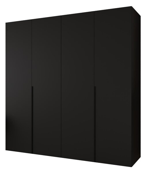 Dulap de haine 200 cm Alice 1 (Negru + Negru). 1126118