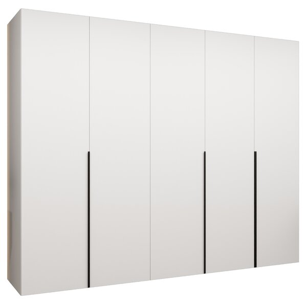 Dulap de haine 250 cm Alice 1 (alb + Negru). 1126126