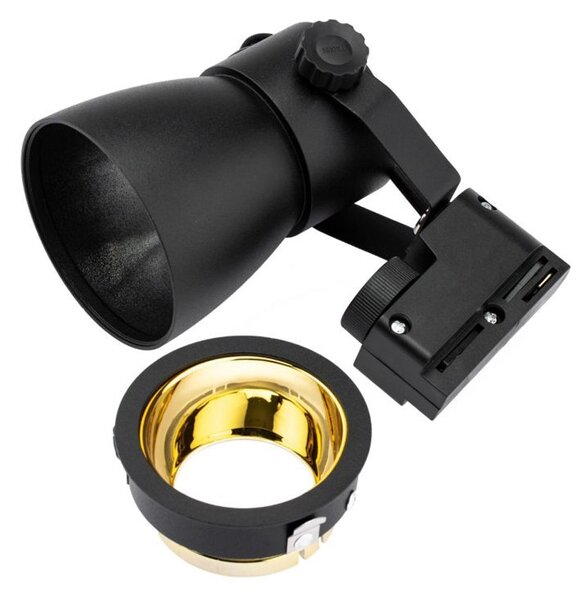 Lampa pe sina, bec LED GU10, unghi reglabil, IP20, baza 65 x 28 x 38 mm