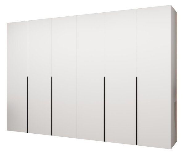 Dulap de haine 300 cm Alice 1 (alb + Negru). 1126137