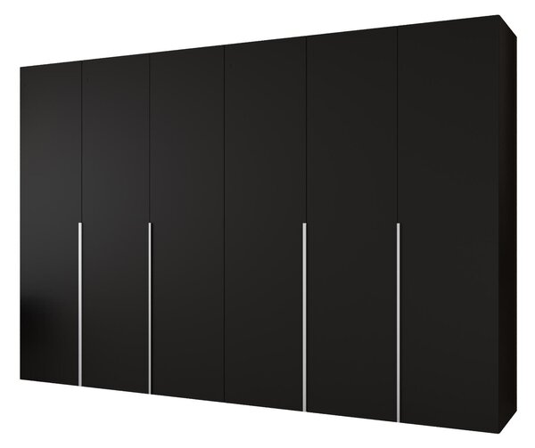 Dulap de haine 300 cm Alice 1 (Negru + Cașmir). 1126141