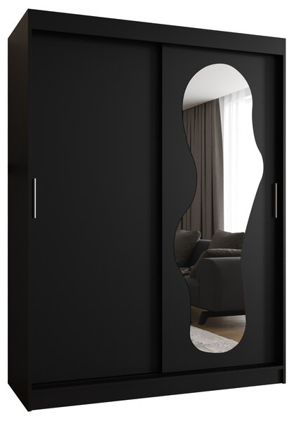 Dulap de haine 150 cm Ulta (Negru). 1126322