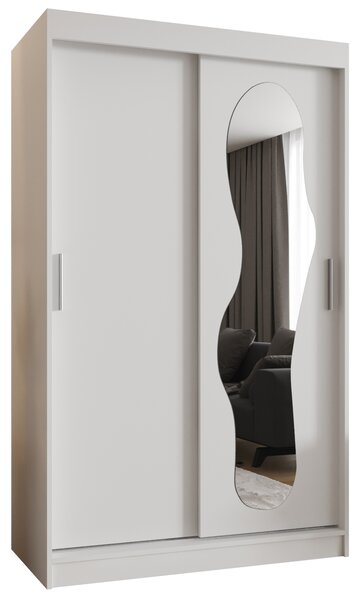 Dulap de haine 120 cm Ulta (alb). 1126317