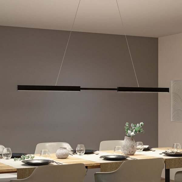 Paulmann Lampă suspendată LED Aptare, negru, cu senzor, dimabil, reglabil, Negru, Studiu / Birou, Metal, Modern