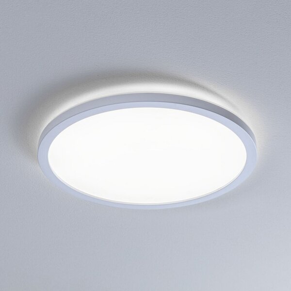 Paulmann Panou LED Atria Shine, Ø29 cm, alb, IP44, 4000 K, pornit/oprit, Alb, Studiu / Birou, Plastic, Modern