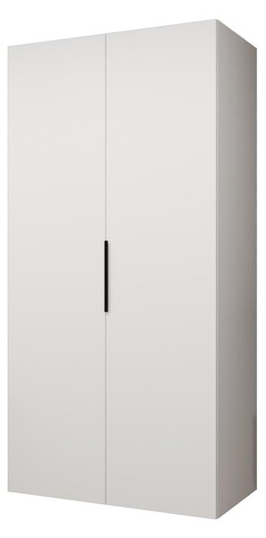 Dulap de haine 100 cm Mirabella 1 (alb + Negru). 1126338