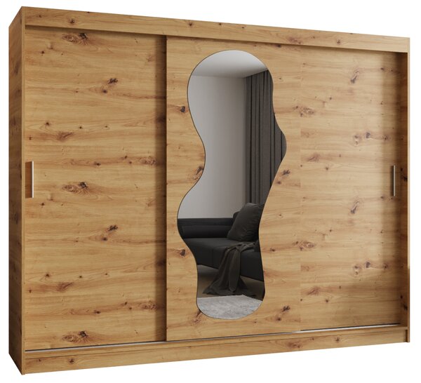 Dulap de haine 250 cm Ulta (Stejar artisan). 1126332