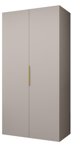 Dulap de haine 100 cm Mirabella 1 (Cașmir + Auriu). 1126346