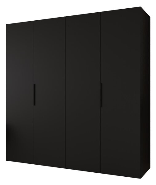 Dulap de haine 200 cm Mirabella 1 (Negru + Negru). 1126363