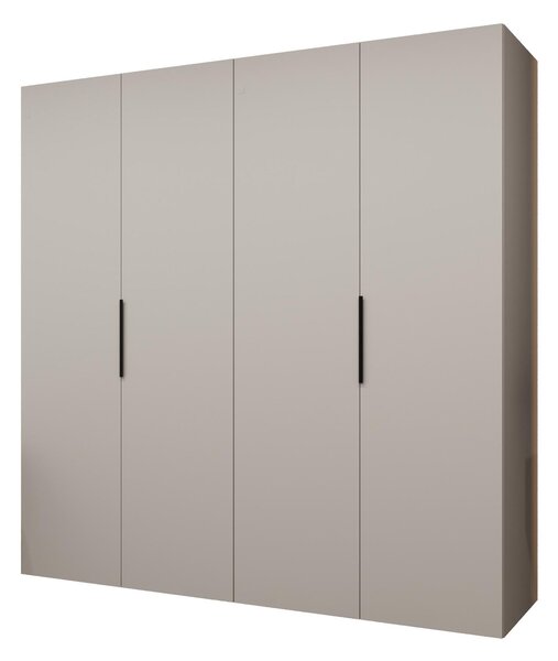 Dulap de haine 200 cm Mirabella 1 (Cașmir + Negru). 1126366