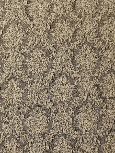Set 6 Huse Elastice pentru Scaune cu volanas Jacquard, Bej